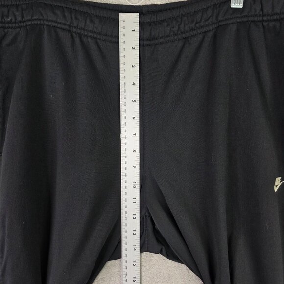 Mens Nike Black Track Pants White Side Piping & Zippers 100% Polyester Size XL - Picture 4 of 10